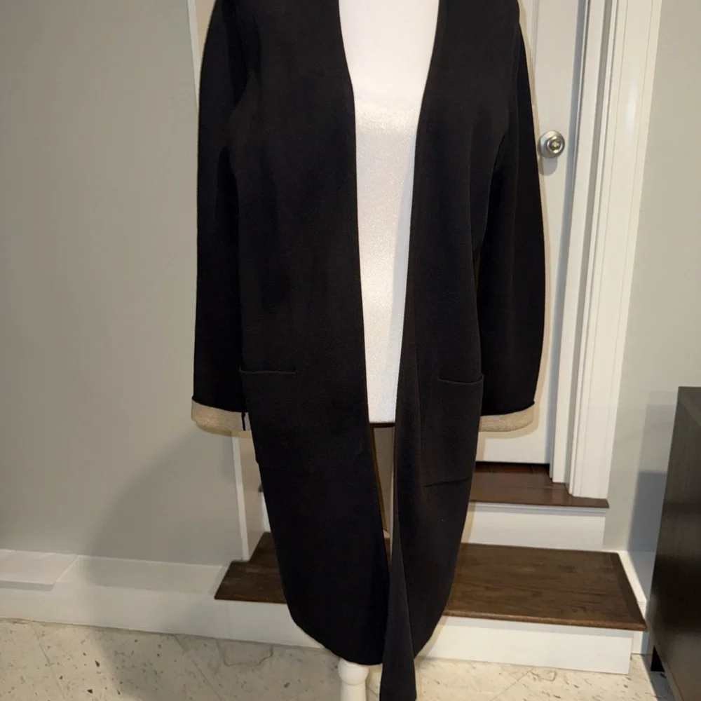 J Jill Sweater Women Small Majestic Reversible Doublefaced Duster Cardigan - Picture 8 of 16